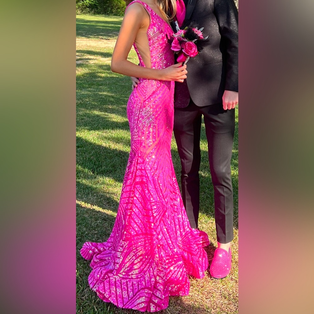 JOVANI SEQUIN PROM DRESS